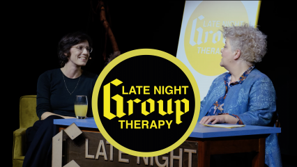 Posterframe von Late Night Group Therapy mit Beate Hausbichler